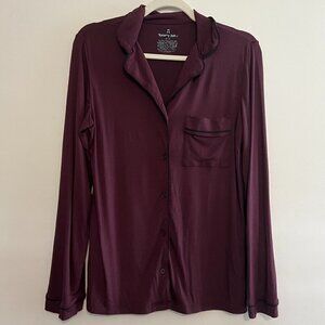 Tommy John Sleep Shirt Comfy Classic Lightweight Night Shirt Modal Blend Sz Med